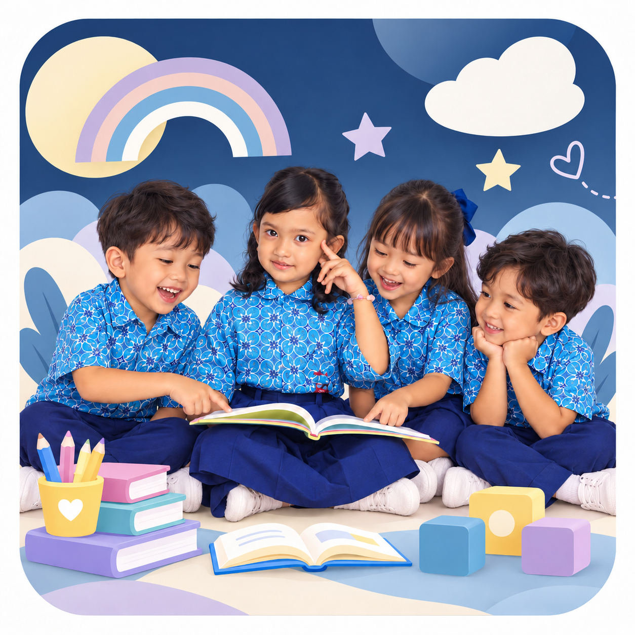 Belajar bersama di Golden School